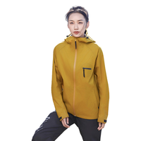 思凯乐（SCALER）【黄金甲】户外硬壳冲锋衣男女2024春专业大暴雨防水登山服 【女款】金黄色  3层压胶硬壳 S 【女款】金黄色 | 3层压胶硬壳