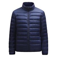 凡客诚品vancl超轻羽绒服男秋冬短款休闲立领男士外套短款轻薄羽绒服 立领藏青 XL