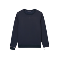 AQUASCUTUM/雅格狮丹春夏女士马图案圆领长袖T恤Q4968EL021 深蓝/39 L