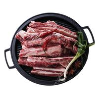 肉管家谷饲雪花牛肋条2000g原切俄罗斯牛腩肉牛肉新鲜烤肉食材