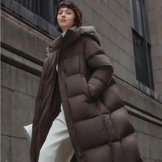 坦博尔 90%绒 落肩廓形加厚连帽羽绒服 高充绒量