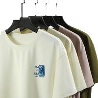 JEANSWEST LIFE 真维斯重磅华夫格短袖t恤男夏季美式潮流圆领上衣半袖男款五分袖