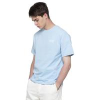 GUESS24年夏季男士纯色简约款式百搭纯棉短袖T恤-X4PI13K2Q40 G7AK-蓝色 S