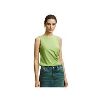 URBAN REVIVO 女士收褶无袖圆领修身背心 UWH440038 浅薄绿 XL