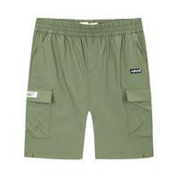 Levi's李维斯童装男童梭织短裤2024夏季四面弹儿童运动休闲裤 田野绿 160/69