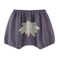 乖奇熊男女宝宝纯棉短裤夏季薄款大PP裤防蚊抗菌婴儿休闲哈伦裤子 黑莓紫/哒哒椰 100cm