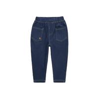 歌瑞家（greatfamily）儿童裤子2024春季小男童装运动休闲裤针织牛仔卫裤乐友 牛仔色 80【9-18个月】