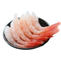 鲜有汇聚 新鲜北极甜虾 S规格5-7厘米刺身北极甜虾50尾 125克
