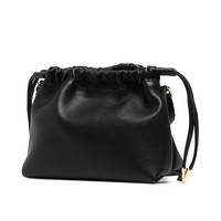 A.P.C. 女士抽绳单肩包纯色时尚斜挎包 PUAATF61582 黑色 17*21*10