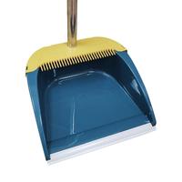 安赛瑞 扫把簸箕套装 加宽刷毛撮箕笤帚 家庭办公室扫地刷 蓝 7A00159