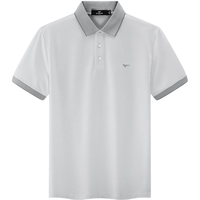 SEPTWOLVES/七匹狼 桑蚕丝 男士Polo衫 190/104A/XXXXL 212(粉绿)