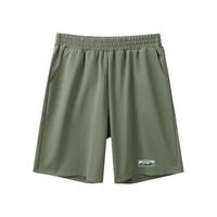 小猪托尼胖男童夏季短裤8-15岁中大童宽松运动裤子青少年简约百搭 43357-军绿色 180，170-175高，145-165斤