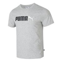 彪马(PUMA)短袖男士 夏季时尚LOGO运动服休闲跑步训练圆领纯色白T恤衫 847666-58/纯棉午夜蓝 L(180/100A)