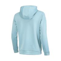 LI-NING 李宁 外套男卫衣春秋季运动系列开衫连帽弹力舒适大码运动装 勿忘草蓝 XXL
