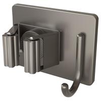 柯丽影 拖把挂钩拖把夹 多功能卫生间拖把架子免打孔置物壁挂式 1个装