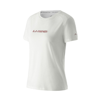 LI-NING 李宁 运动T恤女式圆领套头凉爽半袖轻便运动服跑步训练系列短袖