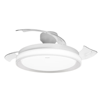 PHILIPS飞利浦风扇灯吊扇餐厅卧室灯客厅灯现代简约家用静音隐形电扇灯具 【Ra95直流】42寸悦灵