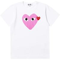 IT CDG PLAY COMME des GARCONS川久保玲女装短袖T恤彩色爱心装饰