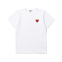 IT CDG PLAY COMME des GARCONS川久保玲女装短袖T恤红色爱心刺绣