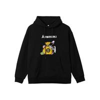 KAWASAKI 川崎 断码清仓:川崎2024年新款 运动卫衣 男女情侣款 A3443卫衣-黑色 L