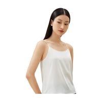 金三塔吊带衫女真丝可外穿基础背心上衣YSFDB703 丝白8229 XL