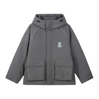 森马 Semir羽绒服男冬季反光小熊印花设计oversize男生工装外套