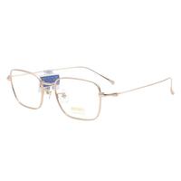 精工(SEIKO)眼镜框基础系列全框方形休闲超轻钛材眼镜架HE7102 01金色 51mm