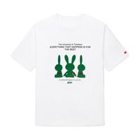 GXG 柏拉兔联名 男士短袖T恤 165/S,170/M,175/L,180/XL,185/XXL,190/XXXL 白色