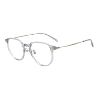 李维斯（Levi's）眼镜框男款休闲全框远近视光学眼镜架LV7146/F KB7透明灰 50mm