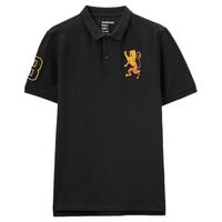 佐丹奴polo衫男3D狮子刺绣短袖POLO弹力珠地布修身保罗衫01011422