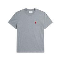 IT AMI男装圆领短袖T恤简约时尚爱心logo刺绣基础打底001MI