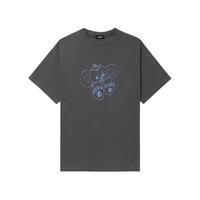 IT We11Done男装宽松短袖T恤复古趣味卡通图案装饰半袖790UCH
