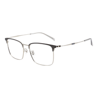 Levi's/李维斯 免费配镜 眼镜框+依视路钻晶膜岩1.67镜片 RIW哑灰色/银色