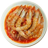万鲜杰泰式生腌潮汕大虾零食去虾线酸甜辣即食罐装海鲜韩式酱蟹块