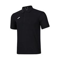 JOMA短袖男polo衫成人夏季冰感网眼透气跑步速干t恤运动服饰 黑色 L