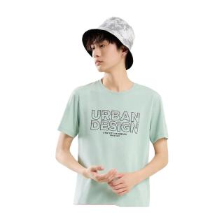 XTEP特步运动T恤男短袖针织2022跑步速干衣978229010435 灰湖绿 XXL