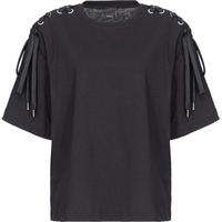 【季末精选】PINKO 2024春夏肩部休闲交叉绑带 T 恤103438A1UA