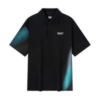 森马 Semir【凉感】夏季设计感印花宽松通勤商务男士polo衫短袖t恤男款