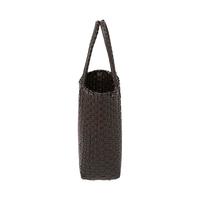 無印良品 MUJI（無印良品 ） 手包 环保材料 手提包菜篮子 织包 包包 度假沙滩包 【色】咖啡棕色/MINI NONE