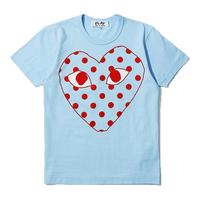 IT CDG PLAY COMME des GARCONS女装圆领短袖T恤潮牌爱心印花75XE