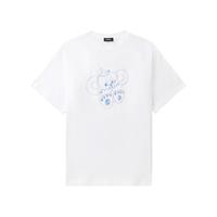 IT We11Done男装宽松短袖T恤复古趣味卡通图案装饰半袖790UIV