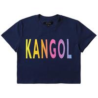 it KANGOL女装短袖上衣活力时尚彩色logo印花短T恤IT007SSG
