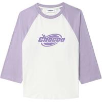 it :CHOCOOLATE女装插肩袖T恤休闲秋季清新少女七分袖1819XFL