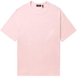 it 5cm/FIVECM男装宽松短袖T恤2024夏季复古文艺半袖1113S4M