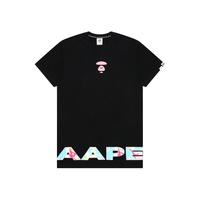 it Aape女装长款短袖T恤2022春夏个性时尚迷彩logo印花0996XX
