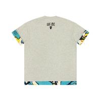  Aape 拼接 男士T恤  S，M，L，XL WH2/灰白色