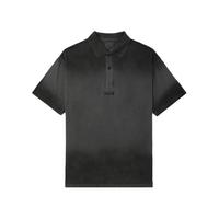 it izzue男装水洗做旧短袖polo衫2024夏季潮流酷感上衣2401U