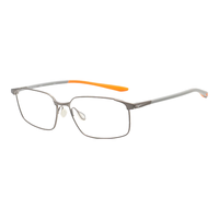 耐克(NIKE)眼镜架男士休闲近视光学眼镜框6076AF 401 57mm 063枪色/灰橙