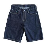 沾酱 10盎司夏季onewash原牛 水洗牛仔短裤男 赤耳宽松牛仔裤咔叽