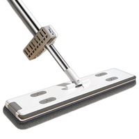 楚明（CHUMING）平板拖把2024家用多功能懒人拖把一刮净墩布免手洗拖地 常规款38CM+4布【可夹纸设计】